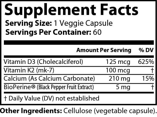 Vitamin K2+ D3